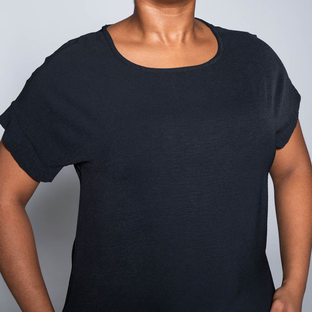 Black Plain Tunic