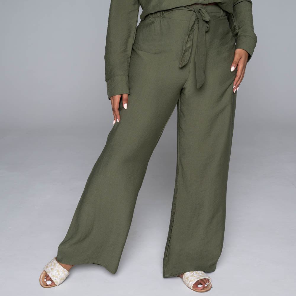 Nylon Crepe Pants