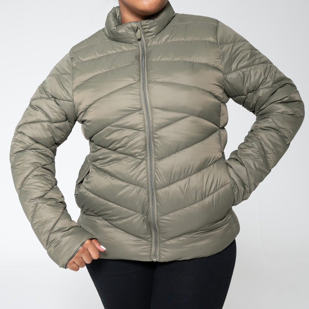 Ladies Fatigue Puffer Jacket - Fashion World ZA