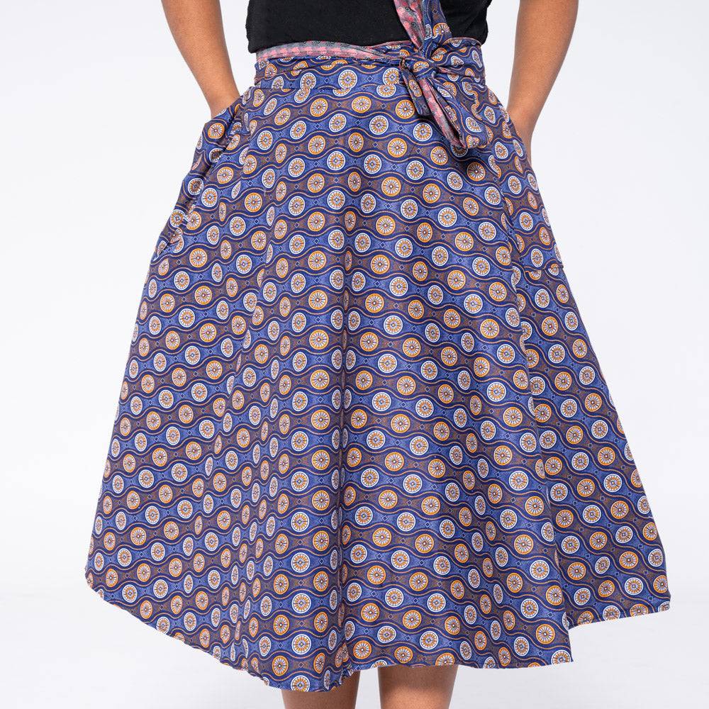 Pink/Purple Reversible Wrap Skirt