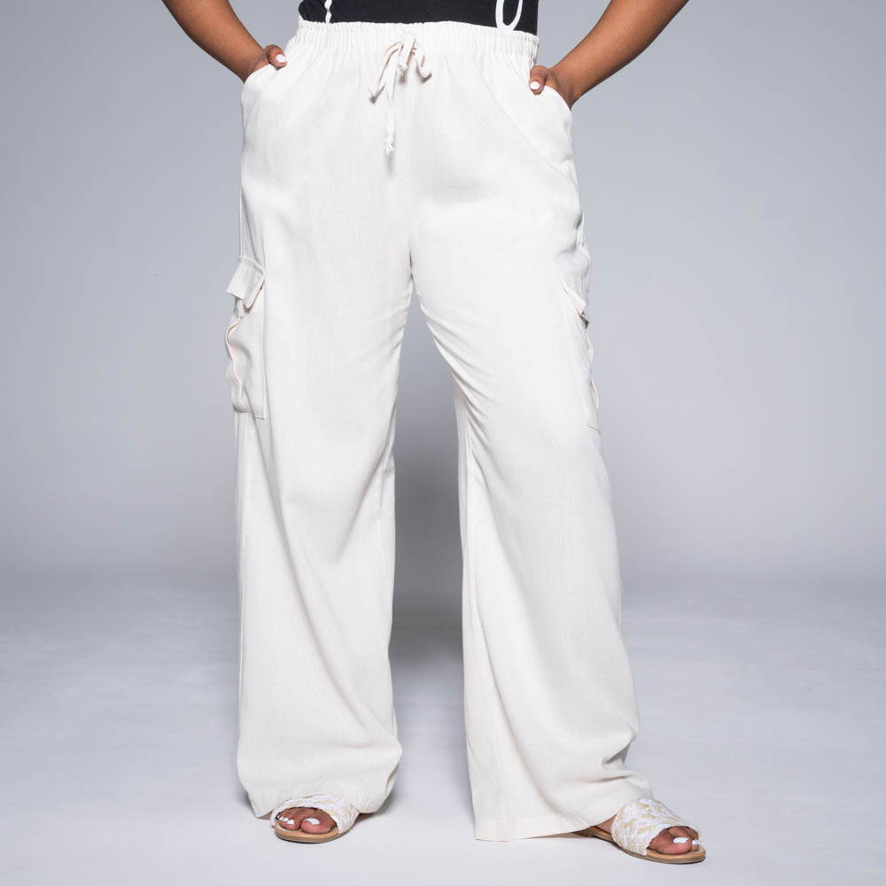 Oatmeal Linen Pants