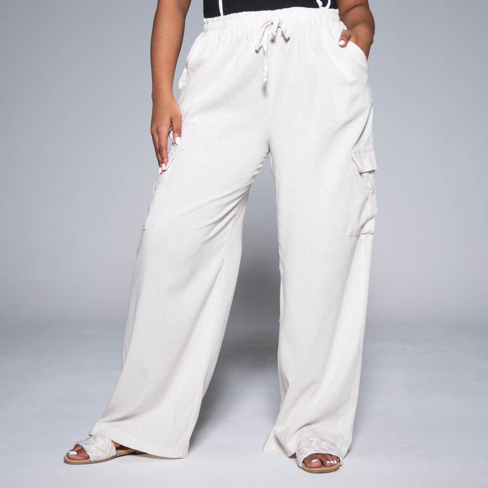 Oatmeal Linen Pants