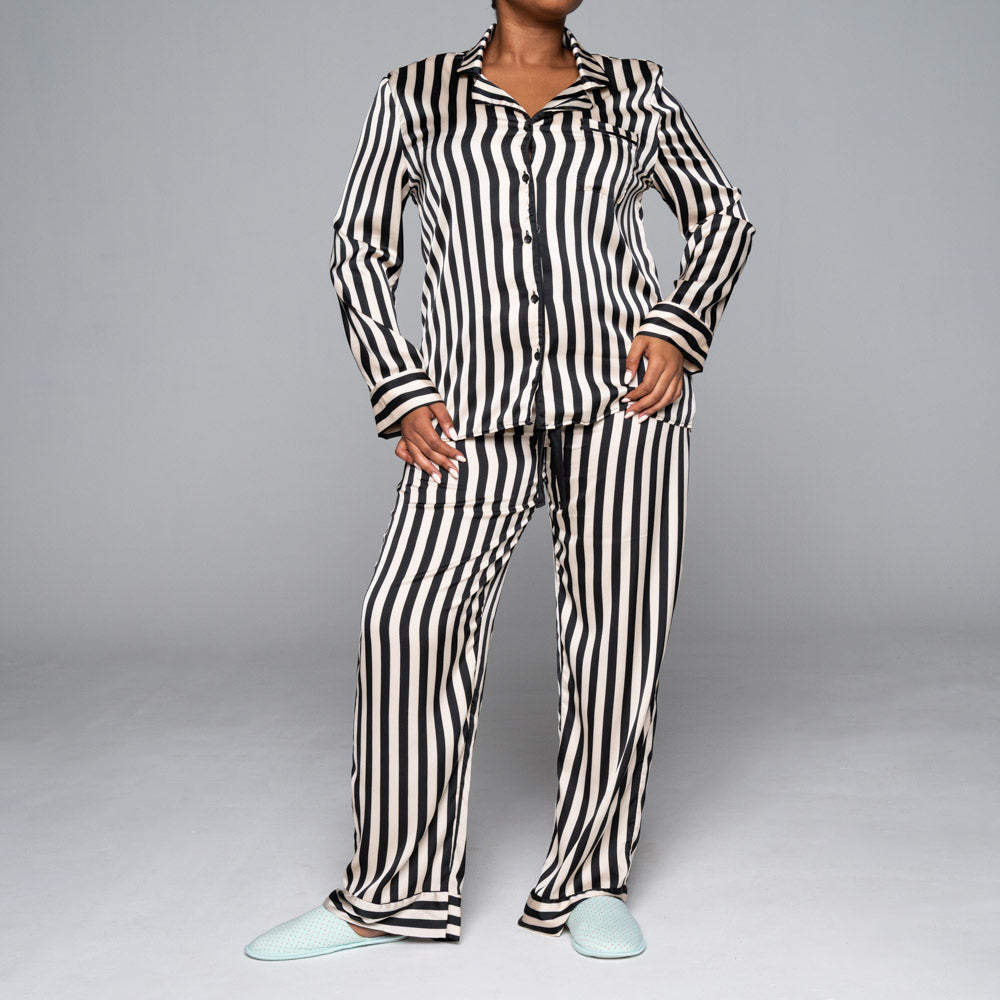 Striped Satin Pyjamas