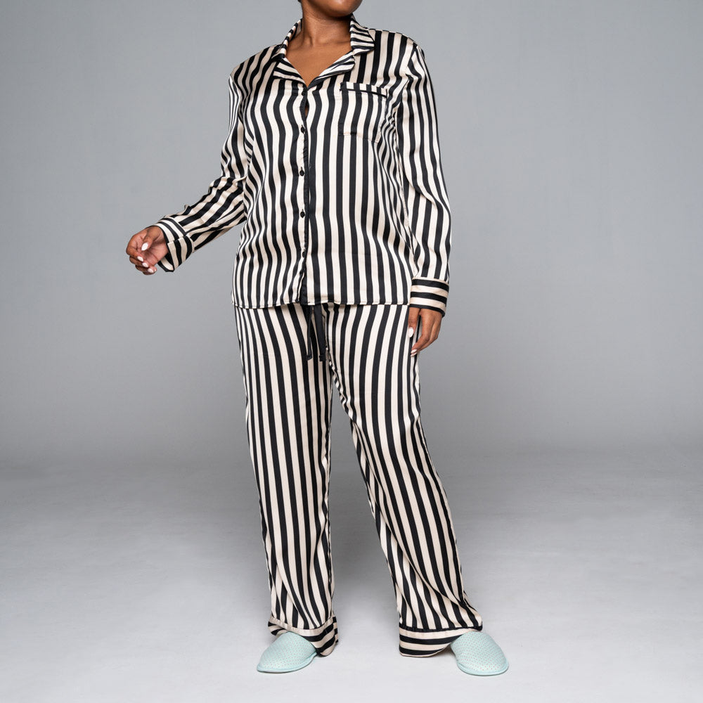 Striped Satin Pyjamas