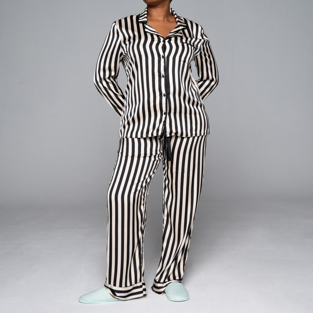 Striped Satin Pyjamas