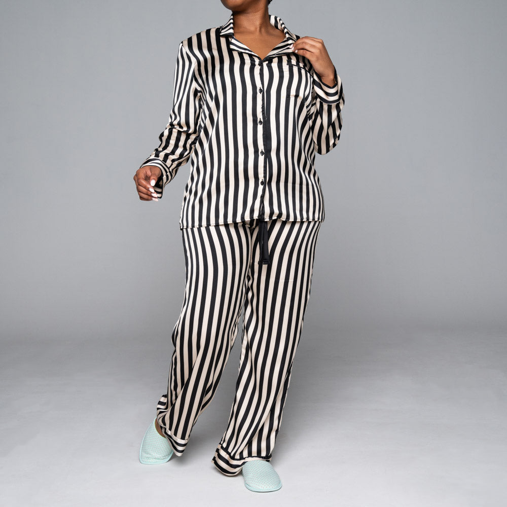 Striped Satin Pyjamas