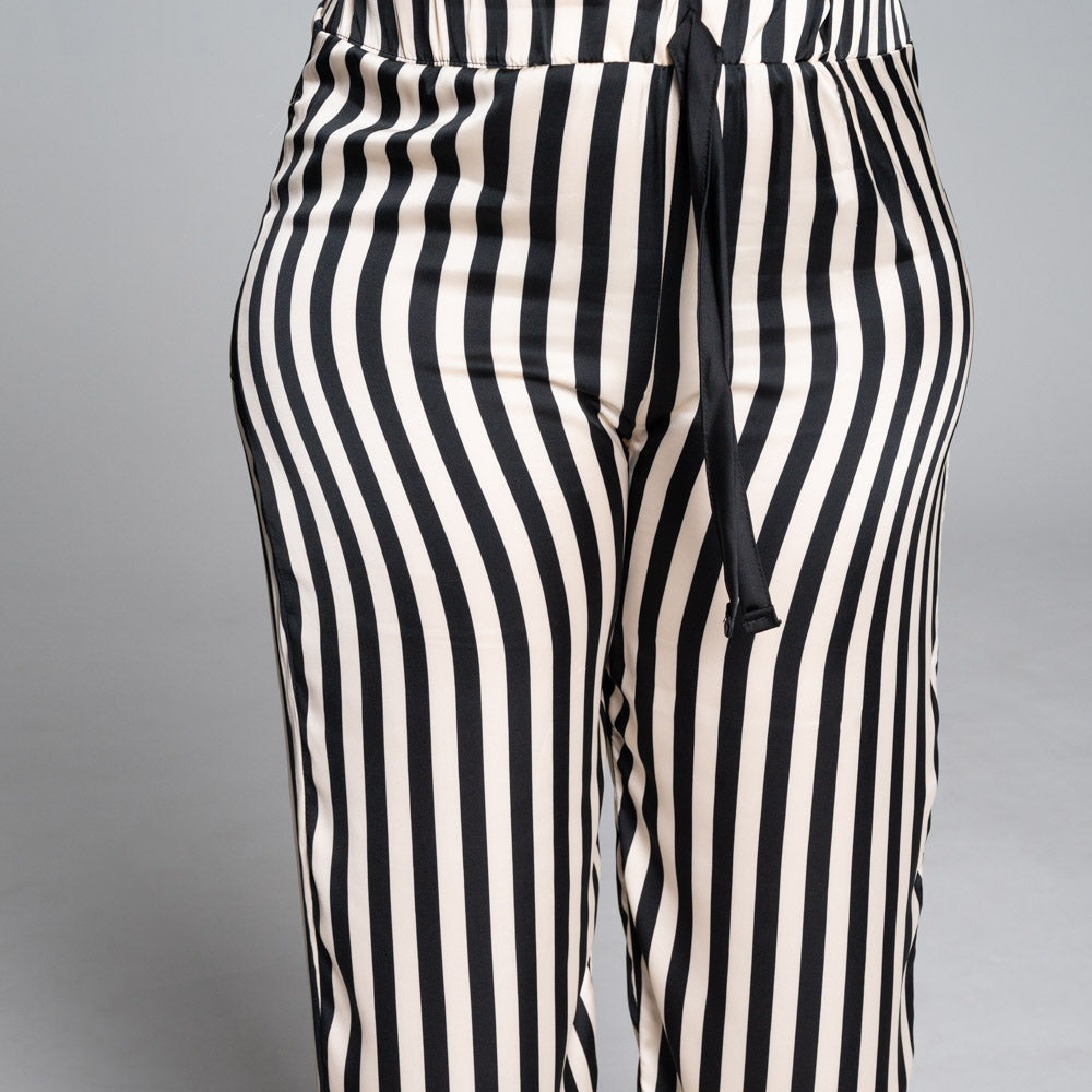 Striped Satin Pyjamas