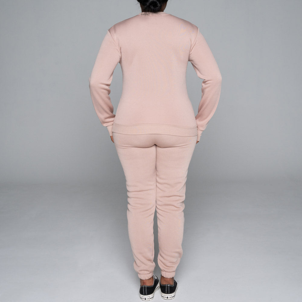 Spun Poly Camel Track Top And Pants Set